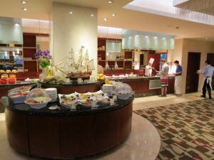 Breakfast buffet at Kuntai Royal Hotel